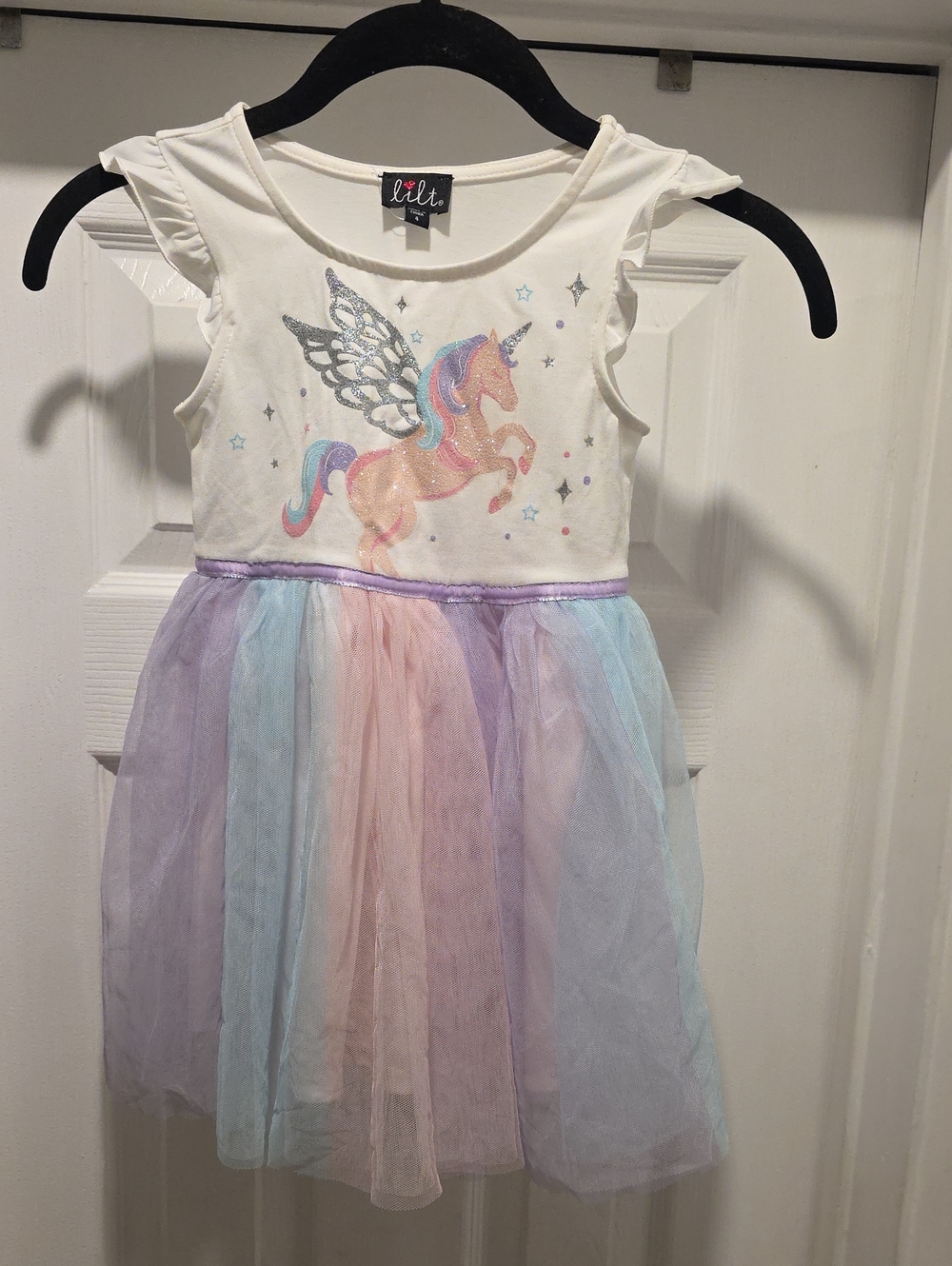 lilac Unicorn Tulle Dress for Kids by Lilt